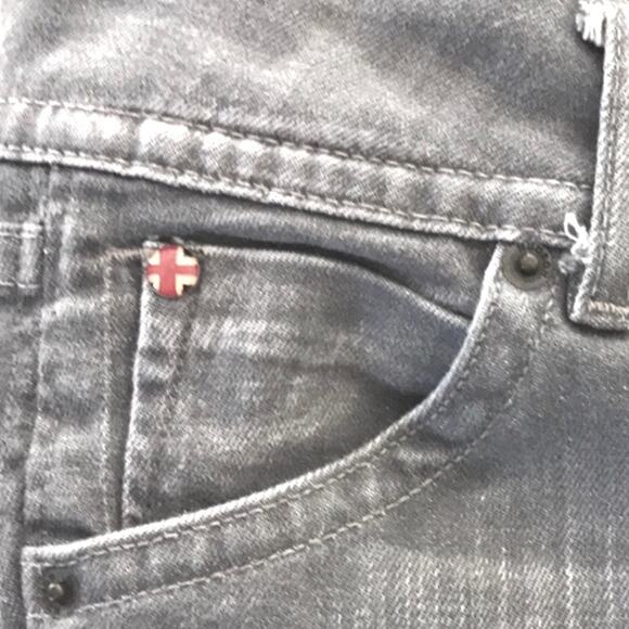 Hudson Jeans Lowrise Bootcut Light Gray Wash Flap Pockets Retro Size 28 - Picture 9 of 13